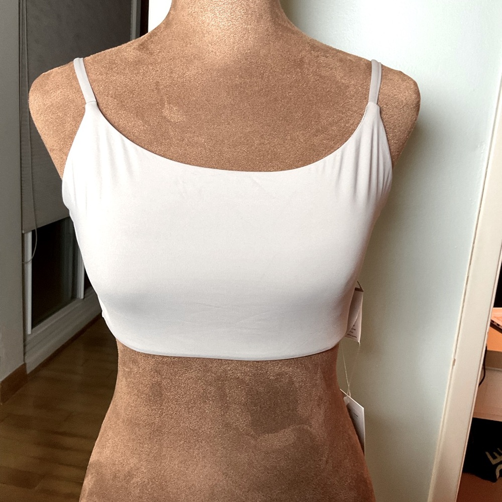 Andie Swim The Jetties Swim Bikini Top in White,  Size XS BNWT Bathing Suit Top